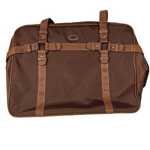 Nine West Travel Bag Brown/Bronze Carry On Overnighter Commuter